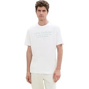 TOM TAILOR Heren T-shirt, 20000 - wit, XXL