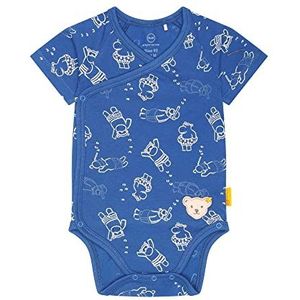 Steiff Baby-jongens wikkelbody korte mouwen kleuter ondergoed set, Bright Cobalt, 062, Bright Cobalt, 62 cm