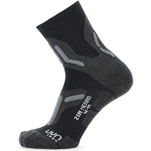 UYN heren sokken, zwart/grijs, 41 EU