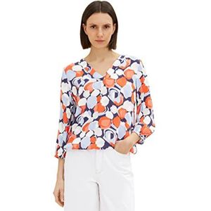 TOM TAILOR Dames blouse 1035264, 31116 - Navy Flower Design, 32