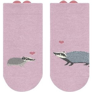 FALKE Unisex Baby Badger Family duurzaam katoen met patroon 1 paar sokken, roze (Thulit 8663), 62-68