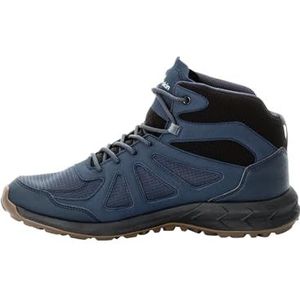 Jack Wolfskin Heren Woodland 2 Texapore MID M Wandelschoen, Night Blue, 39,5 EU, nachtblauw, 39.5 EU