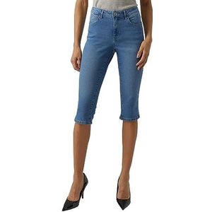 VERO MODA VMJUNE MR Knickers DNM Mix NOOS Vrouwelijke Slim Fit Jeans, blauw (light blue denim), XS