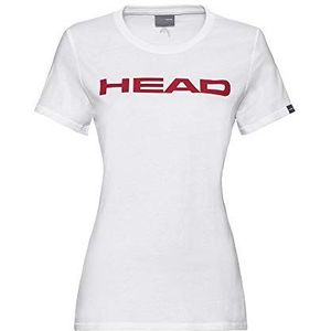 HEAD Dames Club Lucy W T-shirt, wit/rood, large