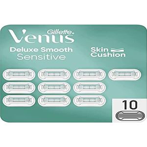 Gillette Venus Deluxe Smooth Sensitive Scheermesjes voor dames, met 5 messen, 10 stuks