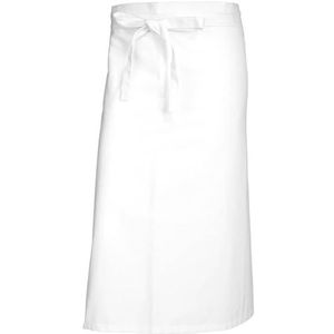 BP 1911-400-21-100/75 bistroschort kort (breedte: 100 cm), 100 cm breed x 75 cm lang, 215,00 g/m² stofmix, wit, 100/75, 3 stuks