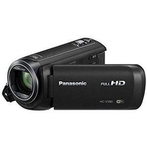 Panasonic HC-V380EG-K Full HD camcorder (Full HD, 50x optische zoom, 28 mm groothoek, optische 5-assige beeldstabilisator Hybrid OIS+, WiFi) zwart