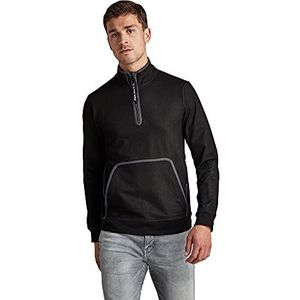 G-STAR RAW Lichtgewicht sweatshirt voor heren, met halve rits, Zwart (Dk Black D19879-c790-6484), M