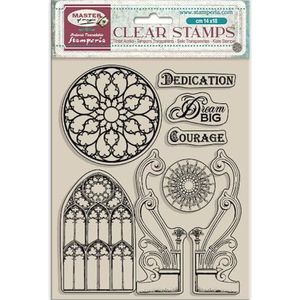 Stamperia - Acrylic Stamp for Scrapbooking, Albums, Card Making, and Bullet Journalling, Transparent, Long Lasting, Easy to Clean, Perfect for Crafts and Gifting (Master of Magic, Gothic Elements)