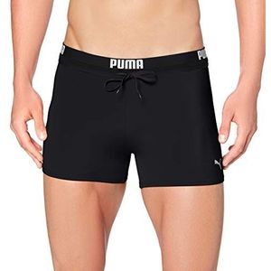 PUMA heren Swim Trunks Puma logo men's swimming trunks, Zwart, XS
