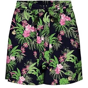 Bestseller A/S Dames Onlnova Life Jasmin PTM Shorts, Black/AOP:436 Pure Tropical, S, zwart/Aop: 436 Pure Tropical, S