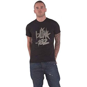 Blink-182 T Shirt Neon Hi-Build Band Logo nieuw Officieel Unisex Zwart L