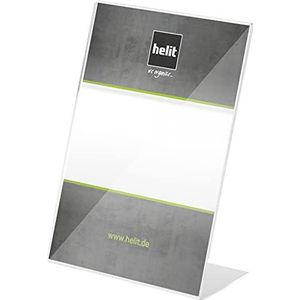 Helit H2354202 - tafelstandaard ""the presenter"" DIN A5 hoog, glashelder