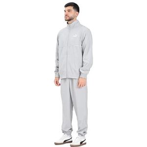 Puma - Grijze Trainingspak - Heren - 100% Polyester - Regular Fit - Herfst-Winter