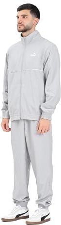 Puma - Grijze Trainingspak - Heren - 100% Polyester - Regular Fit - Herfst-Winter