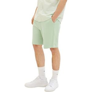 TOM TAILOR Denim Heren 1035678 Bermuda Sweatpants Shorts, 31038-Placid Green, M, 31038 - Placid Groen, M