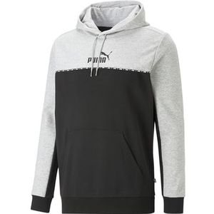 PUMA Heren Ess Block X Tape Hoodie Fl Sweat