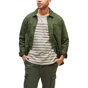 s.Oliver Big Size Heren T-shirt, Cream Stripes, 3XL Groten mate & Tall