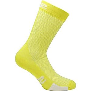 SIX2 P200 Socks, unisex volwassenen, Yellow Tour/White, I