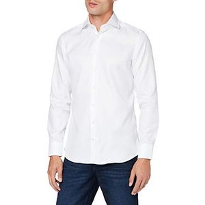 Pepe Jeans Sr Plain Twill, overhemd heren, wit (White 800), 155, Wit (White 800)