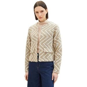 TOM TAILOR Damesblazer, 34413 - Beige Structure Design, S