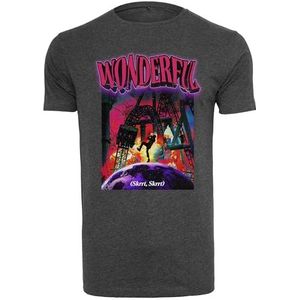 Mister Tee Heren Wonderful Tee XXL Charcoal, antraciet, XXL