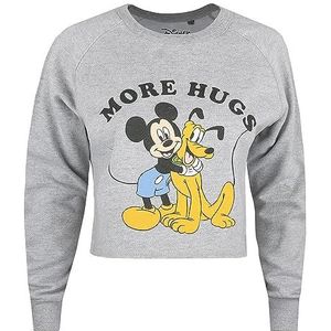 Disney Dames Mickey More Hugs Trui, Grijs, Medium