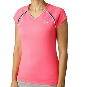 Dunlop dames, Crew T-Shirt roze, zwart, XS bovenkleding