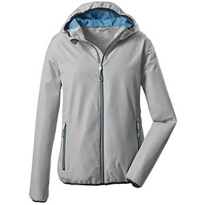 killtec Women's Functioneel jack met capuchon, opvouwbaar - Trin WMN JCKT A, light grey, 34, 36862-000