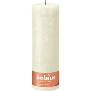Bolsius Rustieke pilaarkaars XXL - ivoor - set van 4 - decoratieve huishoudelijke kaarsen - lange brandtijd 200 uur - ongeparfumeerd - inclusief natuurlijke veganistische was - zonder palmolie - 30 x