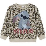 Name It - Nmfjanni Stitch Nreg - Sweatshirt - Gebroken Wit - Meisje