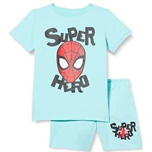 NAME IT Nmmajs Spiderman Ss Nightset Mar pyjama voor jongens, lichtgrijs gem., 92 cm