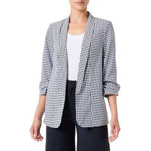 PIECES Damesblazer, Zwart/Aop: houndstooth, S