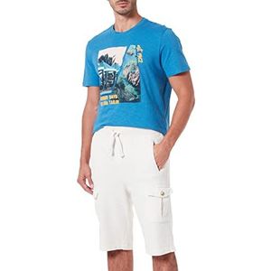 TOM TAILOR Uomini Cargo Sweat bermuda shorts 1031644, 28130 - Soft Buttercream, L