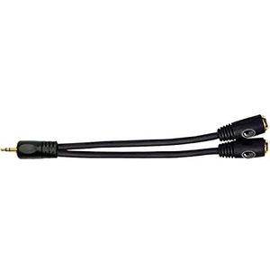 Planet Waves PW-P047ZZ Dual Adapter XLR Male - jack vrouw, stereo zwart