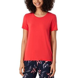 Schiesser Slaapshirt pyjama bovendeel - Mix + Relax, rood, 36