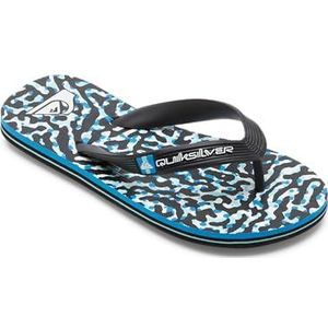 Quiksilver Heren Molokai Art II Youth. Sandalen, zwart/wit/blauw, 36 EU, zwart wit blauw, 36 EU