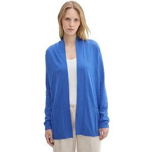 TOM TAILOR Cardigan voor dames, 10619 - Preppy Jean Blue, L