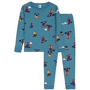 Petit Bateau Pyjama voor jongens, blauw polchon/meerkleurig, 24 Maanden