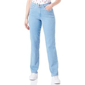 Wrangler Dames Straight Jeans, blauw, 34W x 34L
