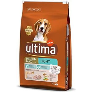 ultima - Light droogvoer voor honden, medium-maxi met kip, 7 kg