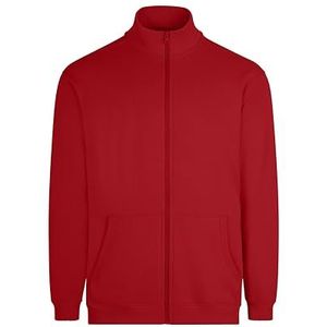 Mukua SZ270U Cooper, uniseks sweatshirt met ritssluiting, rood, maat L, Rood, L