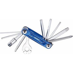 BBB Unisex Btl-48 m Primefold Medium Inklapbare multitool voor fietsen, blauw/zilver, M