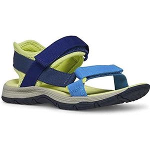 Merrell Kahuna Web Sportsandalen voor jongens, blauw marineblauw limoen, 43 EU