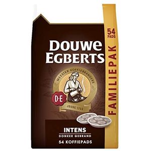 Douwe Egberts Koffiepads Intens - Familiepak - (216 Pads - Geschikt voor SENSEO Koffiepadmachines - Intensiteit 07/09 - Dark Roast Koffie) - 4 x 54 Pads