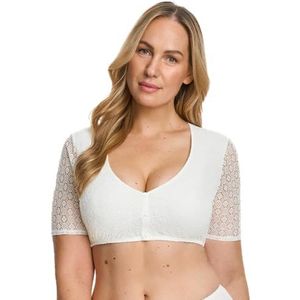 Susa Dirndlblouse met halve mouwen, 5575, ivoor, 36