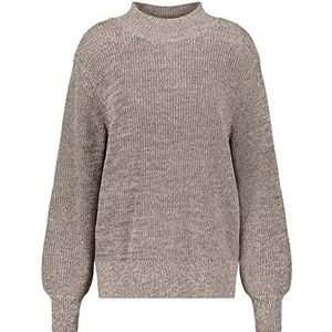 Taifun Dames 272036-15409 pullover, taupe patroon, 48