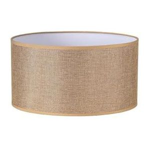 VoltShine Cilindrische lampenkap van jute, E27, 35 x 35 x 20 cm, bruin, ideaal voor decoratieve lampen in huizen en ruimtes.