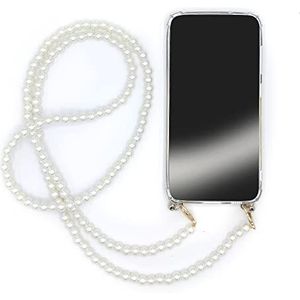 Transparante beschermhoes voor Samsung Galaxy A53 5G, met omhangband/schouderriem voor telefoon, parels