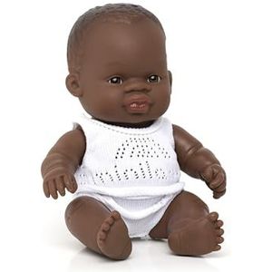 Miniland Babypop Afrikaans Meisje - 21 cm